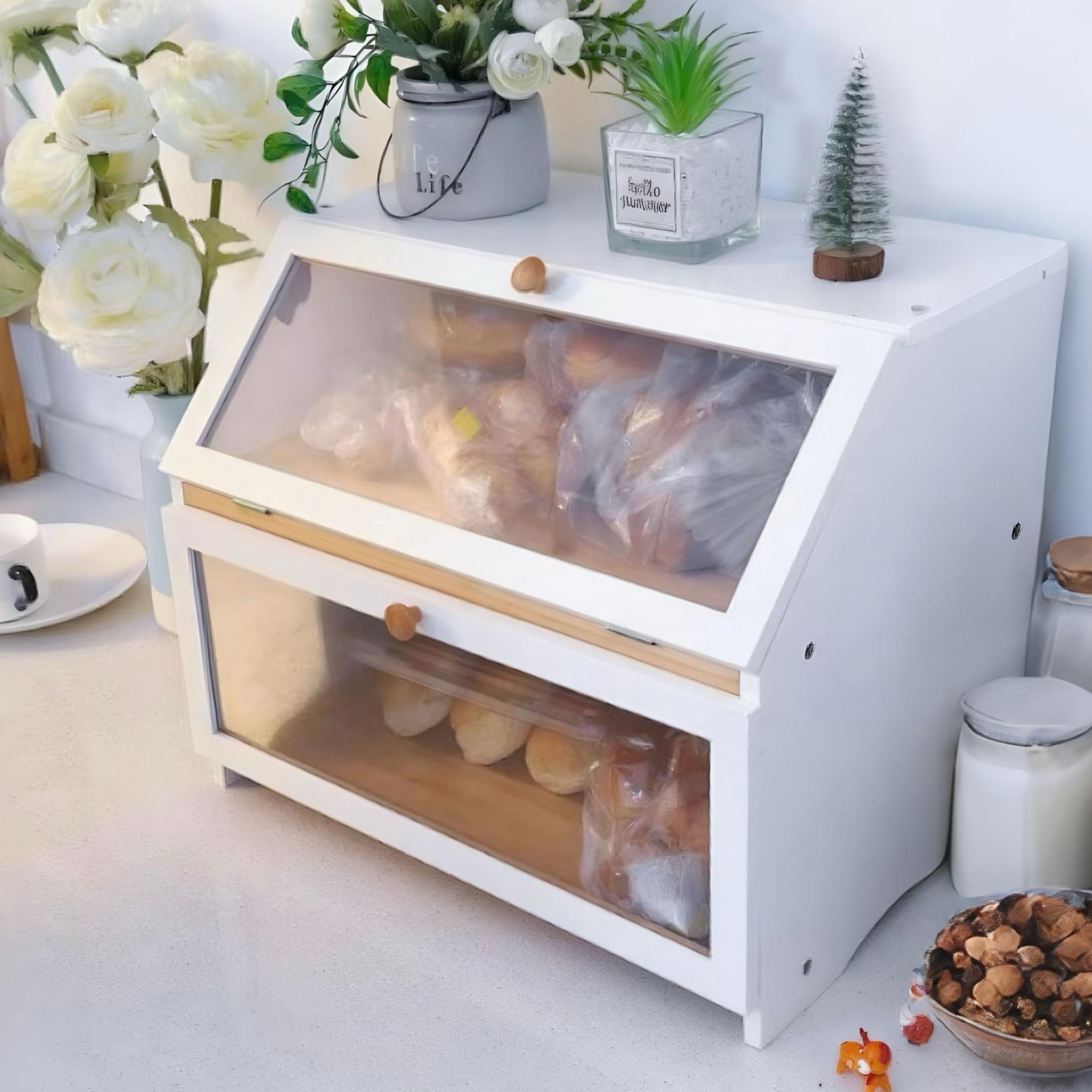 Food Storage Canister - HOMEKOKO Contenitore per Pane a Doppio