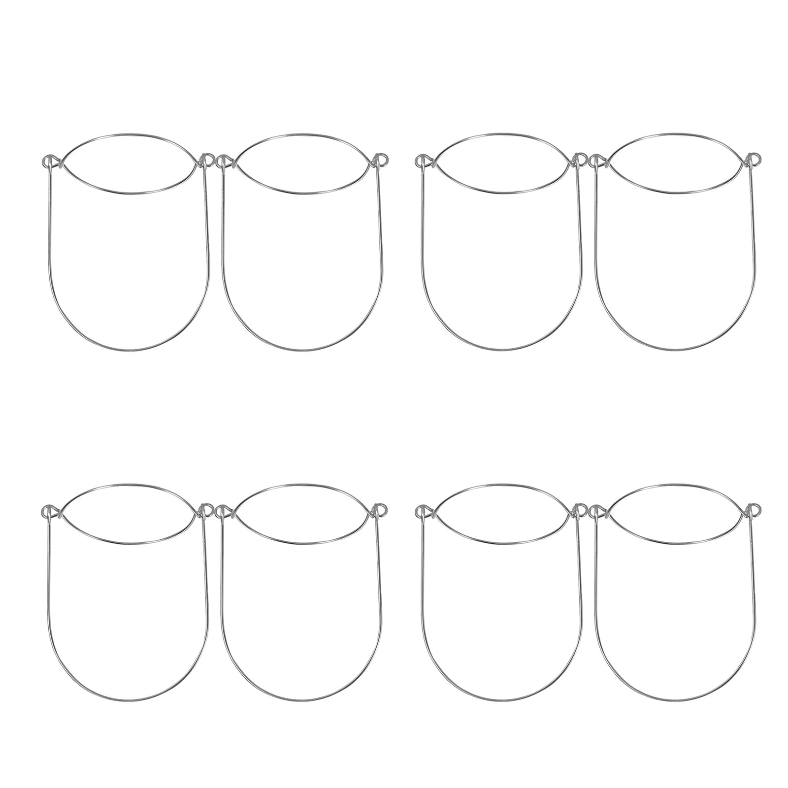 Mason Jar Wide Mouth - 8 maniglie in filo di acciaio