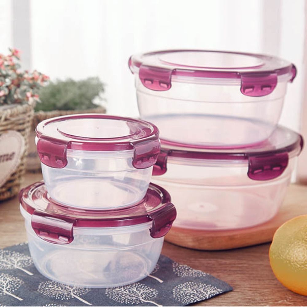 Food Storage Box - Scatola portaoggetti rotonda in plastica da