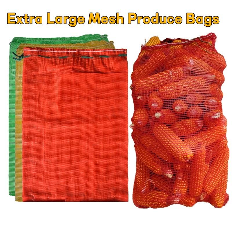 Produce Bag Reusable Mesh - 10 sacchetti di stoccaggio per prodotti