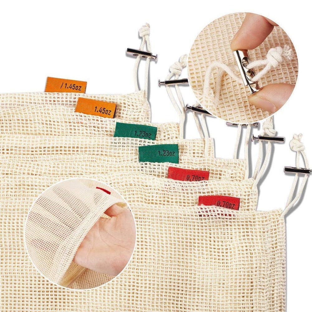 Produce Bag Reusable Mesh - ACQUISTA il set A592Z9 di sacchetti