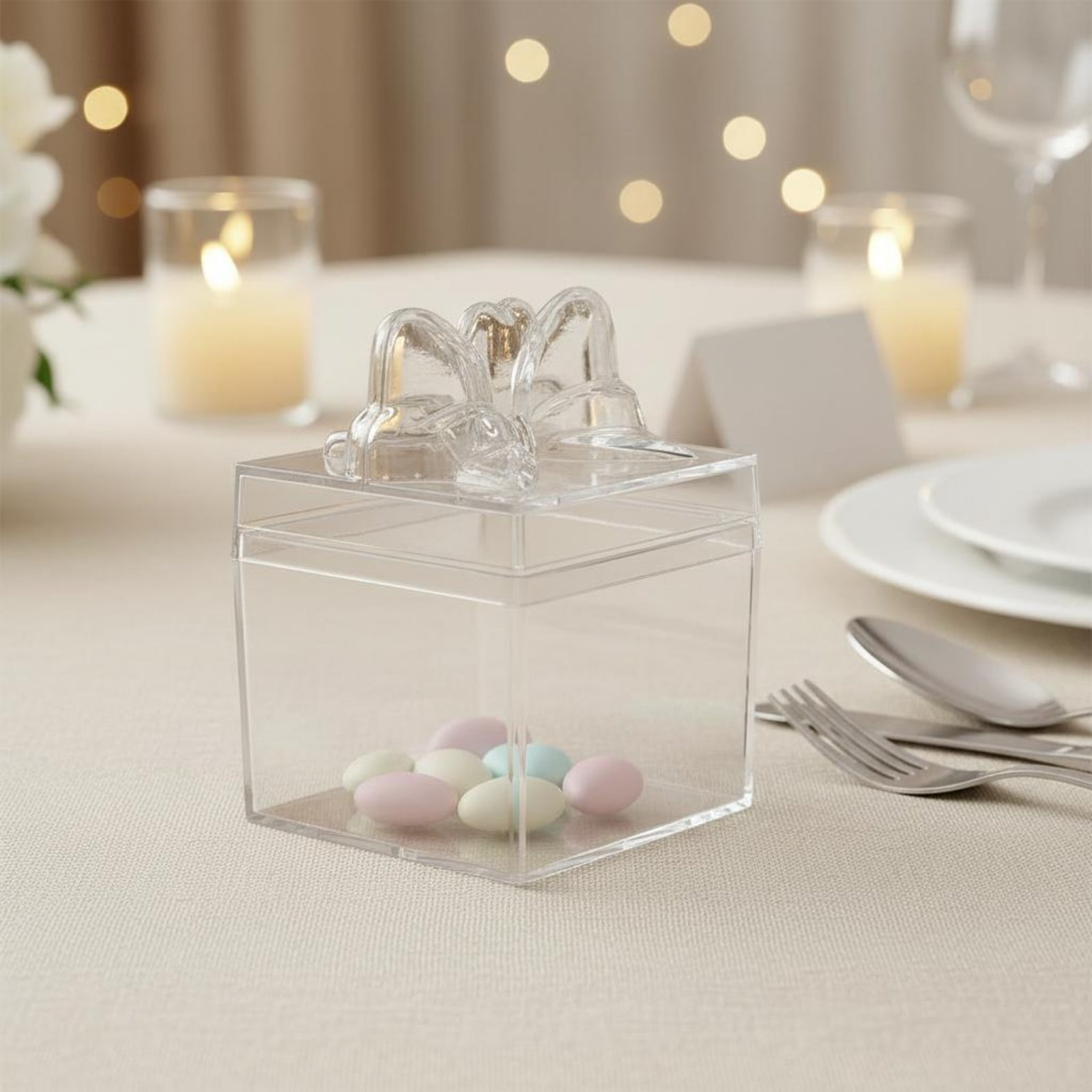 Food Storage Box - Scatola Trasparente in Plastica per Caramelle