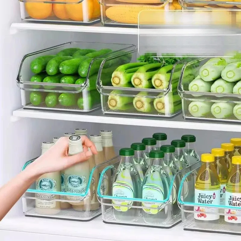 Food Storage In Cabinets - Contenitori Organizzatori per Frigorifero, 1/2 Pezzi,