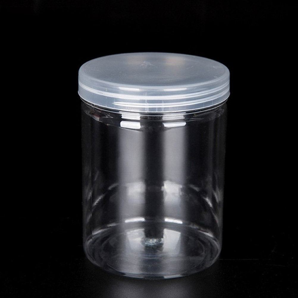 Food Storage Jars With Lids - 10 barattoli trasparenti in plastica di