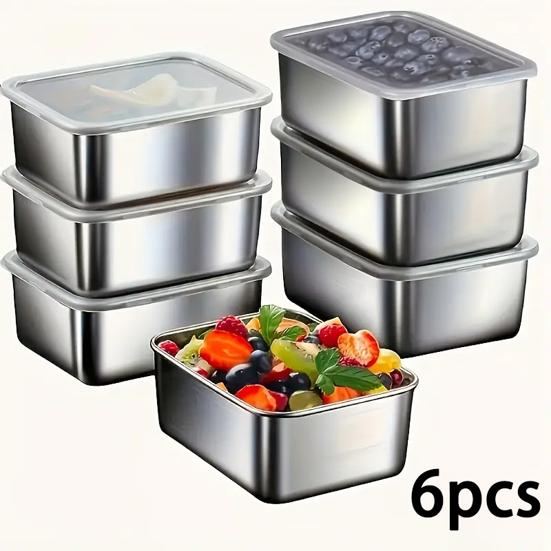 Food Storage Types - Contenitori per alimenti in acciaio inossidabile