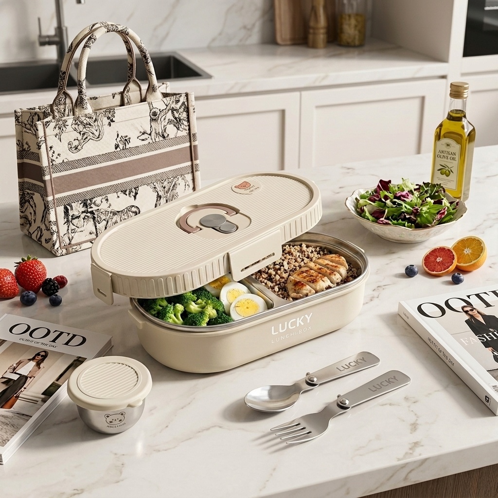 Food Storage Design - Set di Contenitori per Pranzo in