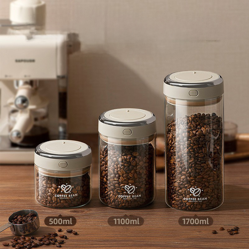 Food Storage Vacuum Containers - Contenitore Sottovuoto per Chicchi di Caffè