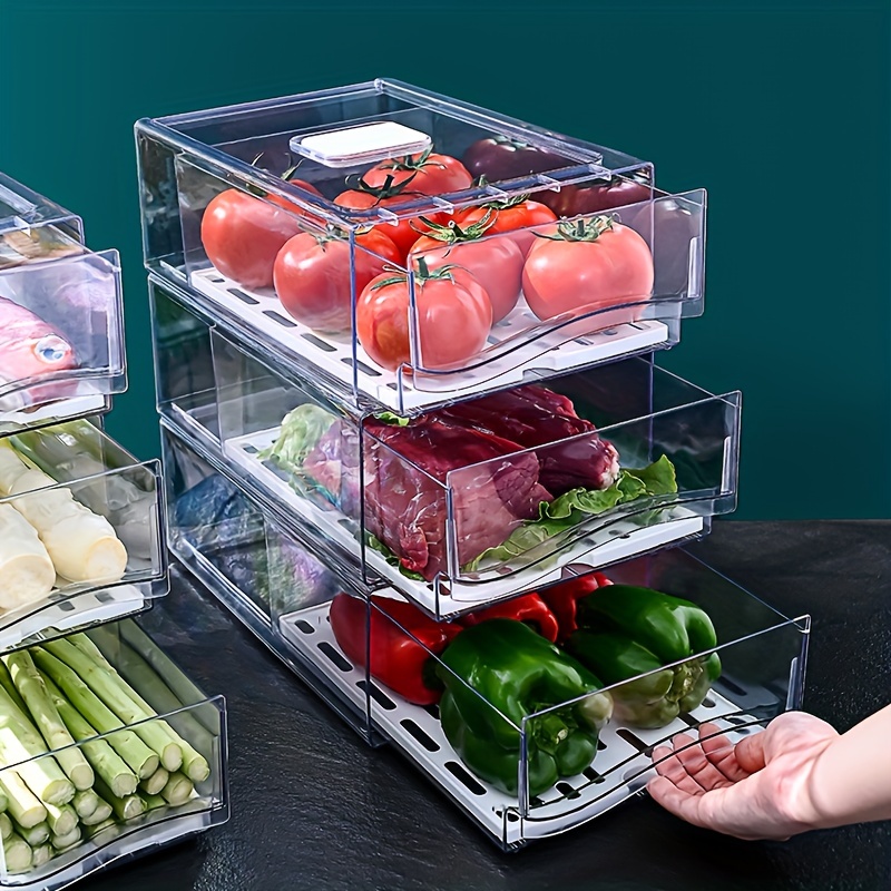 Food Storage Types - 1 scatola portaoggetti per frigorifero da