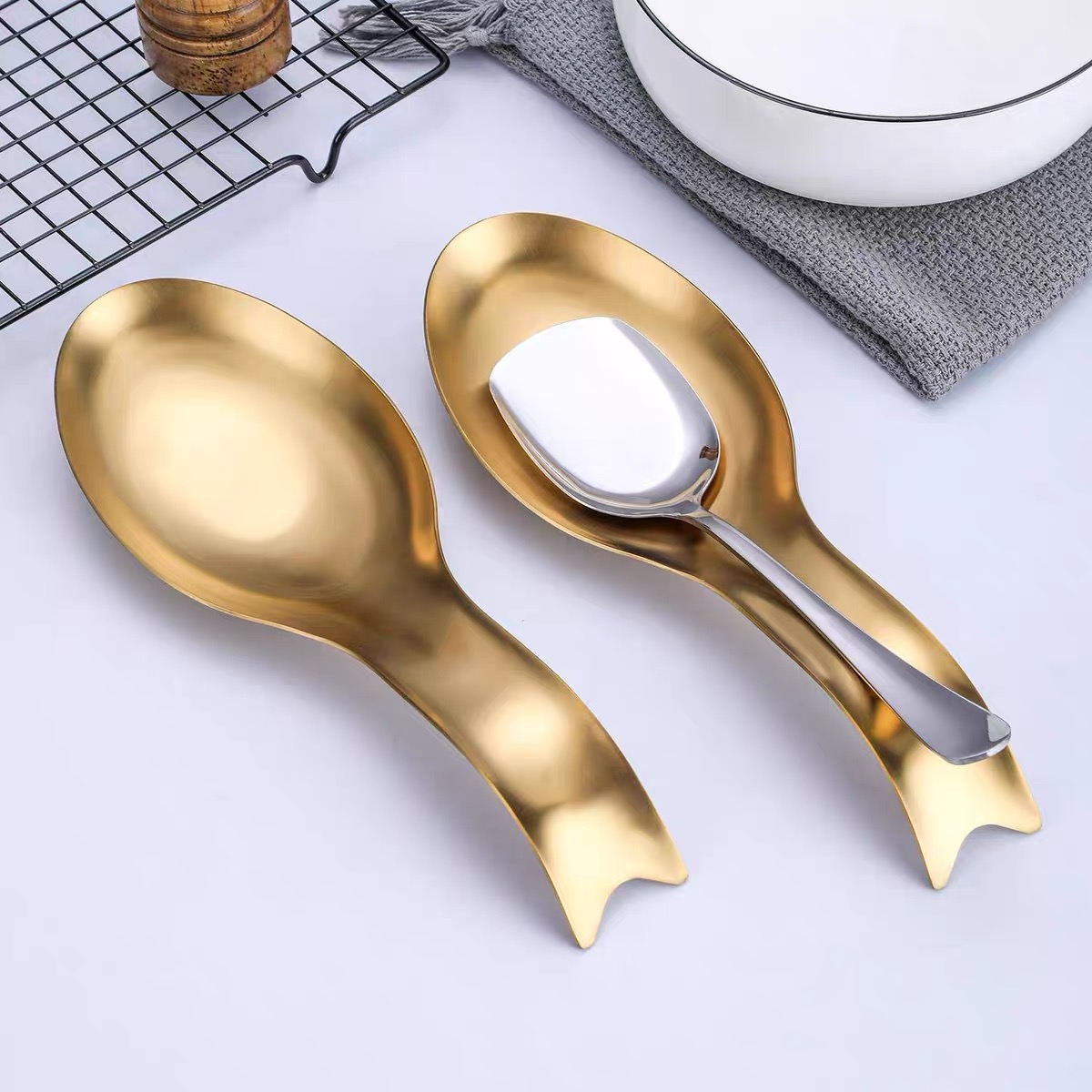 Food Storage For Restaurant - Vassoio in acciaio inossidabile con clip
