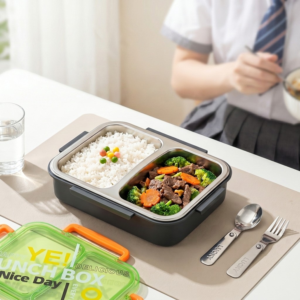 Food Storage Quart - Contenitore per Pranzo in Acciaio Inox