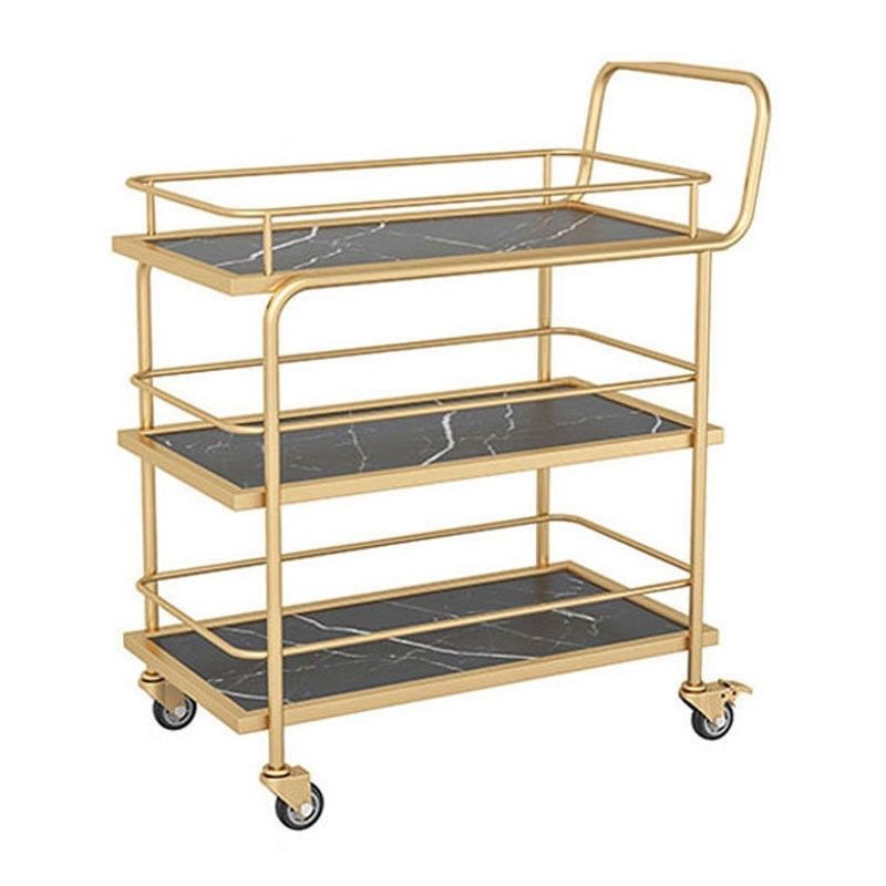 Food Storage For Restaurant - Carrello Mobile Nordico in Ferro Battuto