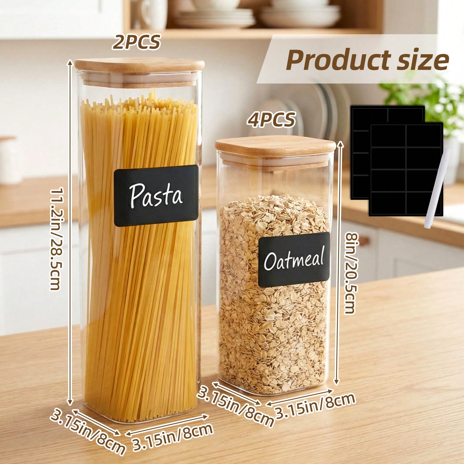 6/12 contenitori in vetro per  - Food Storage Canister recensione e prezzo