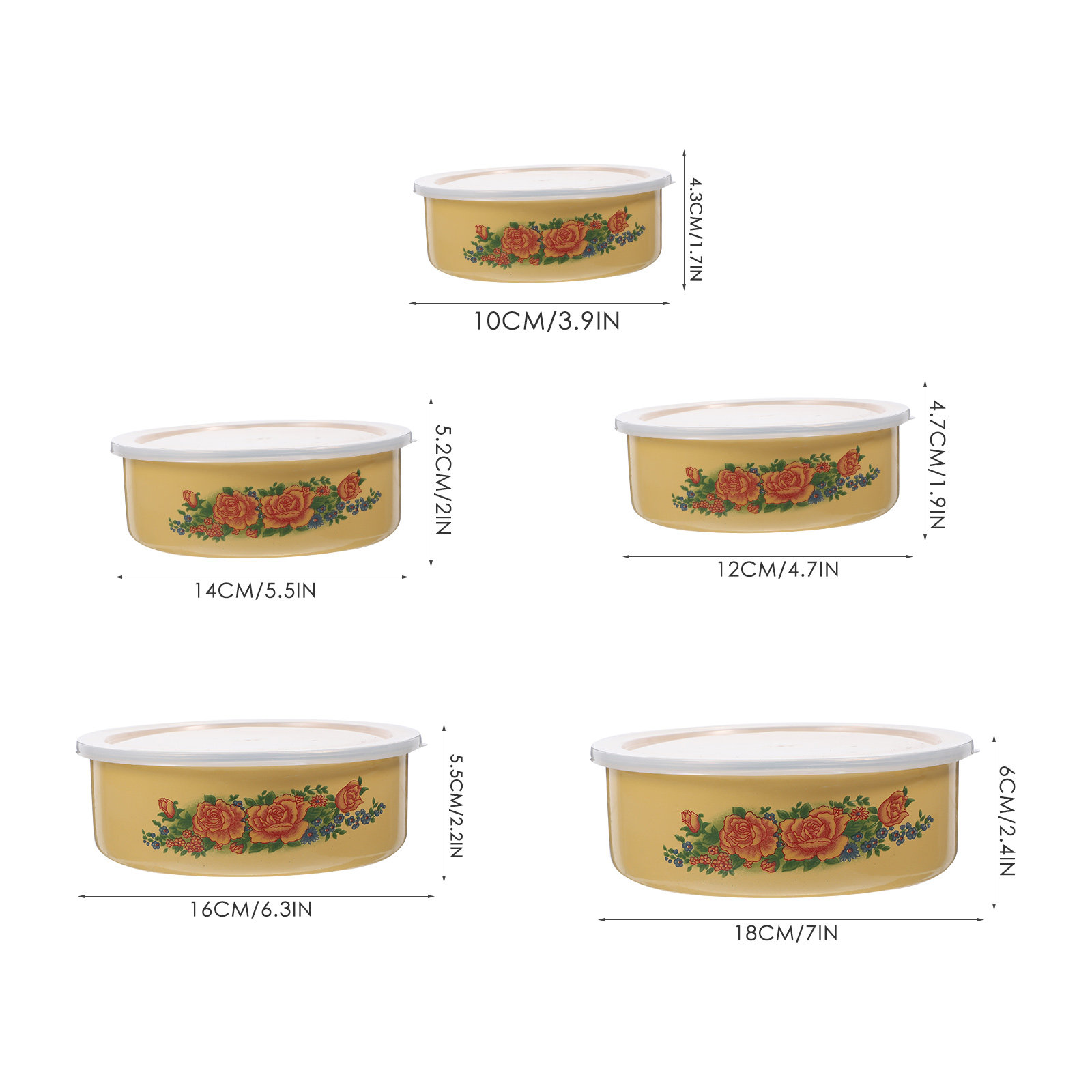 5 Pezzi di Ciotole per la Cons - Food Storage For Restaurant recensione e prezzo