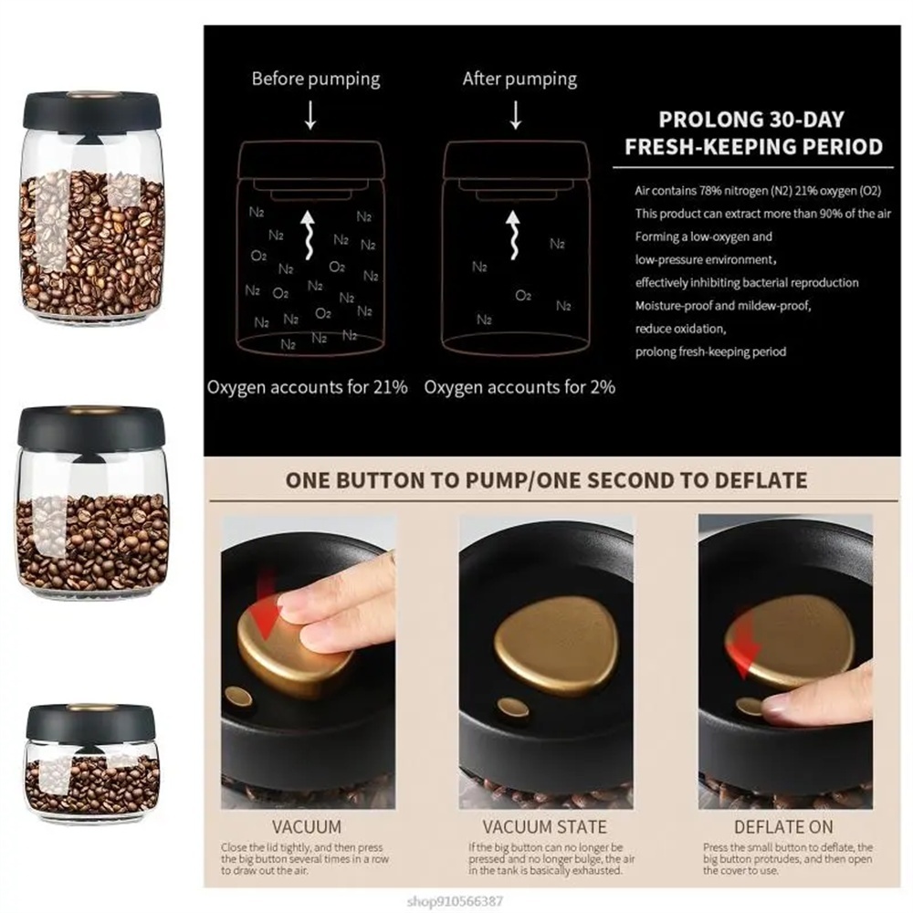 Contenitore per Caffè in Grani - Food Storage Vacuum Containers recensione e prezzo