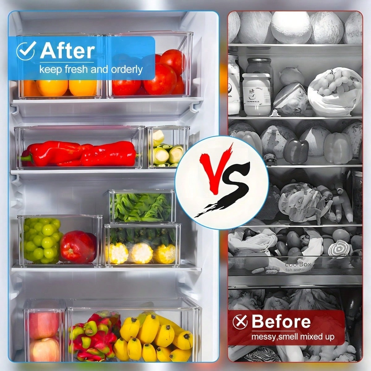 Set di 7/14 Contenitori Impila - Food Storage In Cabinets recensione e prezzo