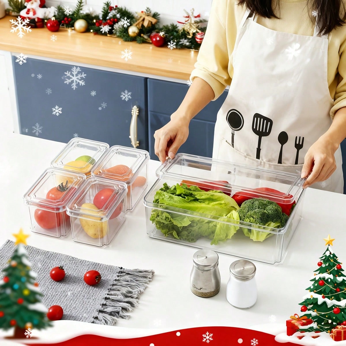 Set di 7/14 Contenitori Impila - Food Storage In Cabinets recensione e prezzo