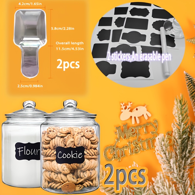 2 barattoli in vetro con coper - Food Storage Canister recensione e prezzo