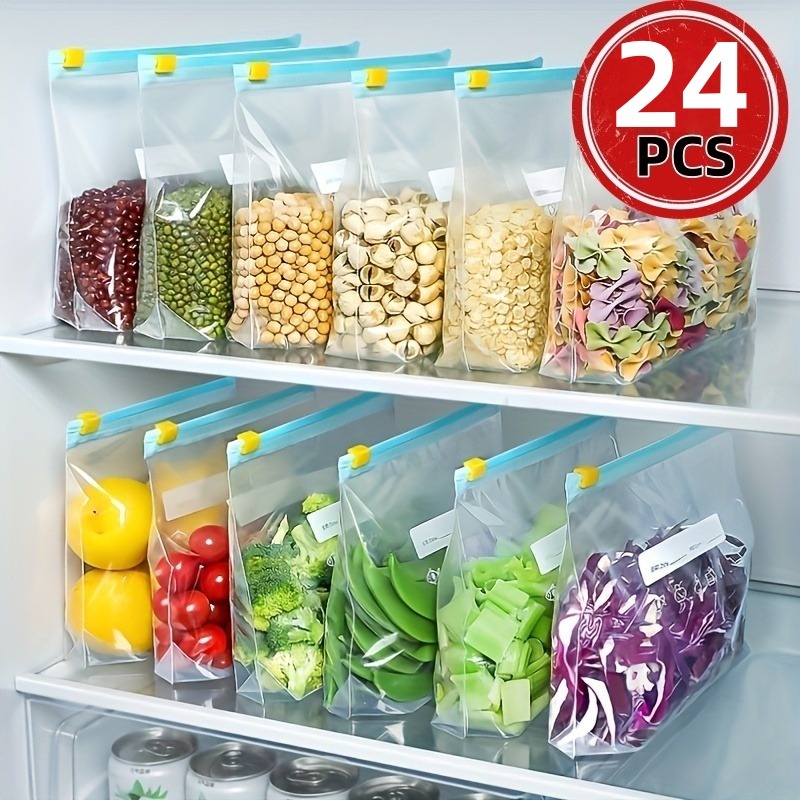 24 Sacchetti Riutilizzabili co - Food Storage Zip Lock Bags recensione e prezzo