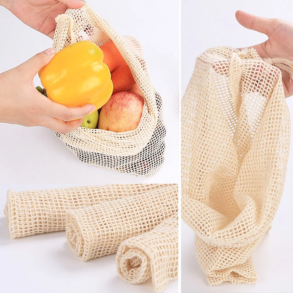 3 6 10pcs Riutilizzabili Produ - Produce Bag Reusable Mesh recensione e prezzo