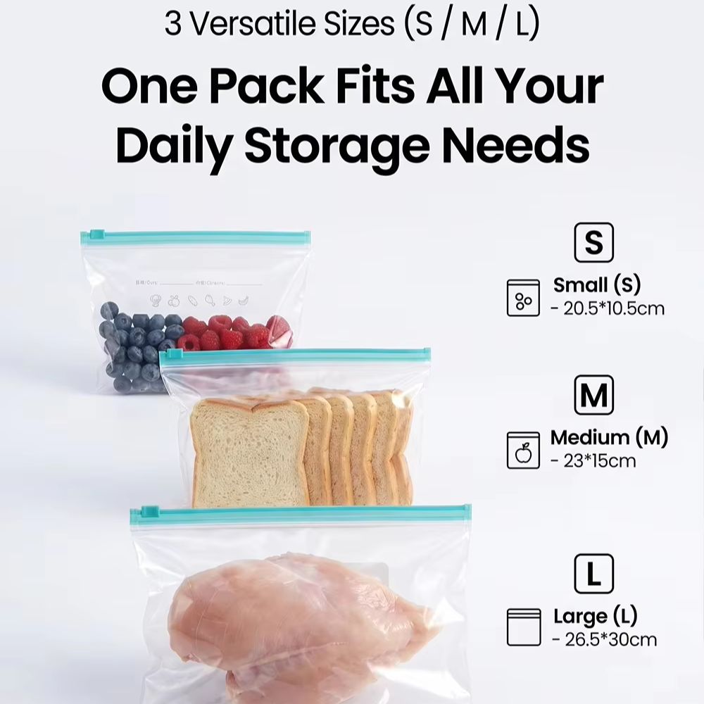 Sacchetti conservazione alimen - Food Storage Zip Lock Bags recensione e prezzo