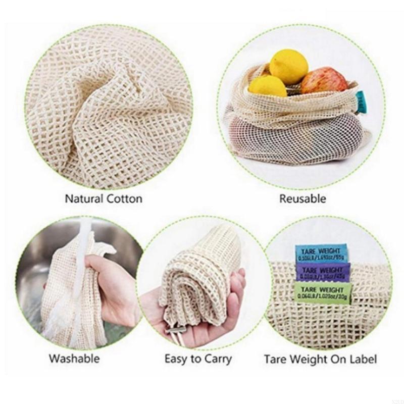 Sacchetti in rete cotone Sacch - Produce Bag Reusable Mesh recensione e prezzo