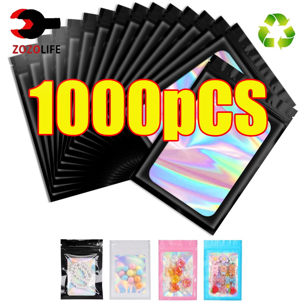 10-1000 Pezzi Sacchetti Ologra - Food Storage Zip Lock Bags recensione e prezzo