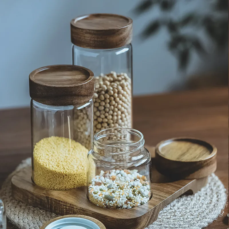 Coperchio in legno Orgnizer co - Food Storage Jars With Lids recensione e prezzo