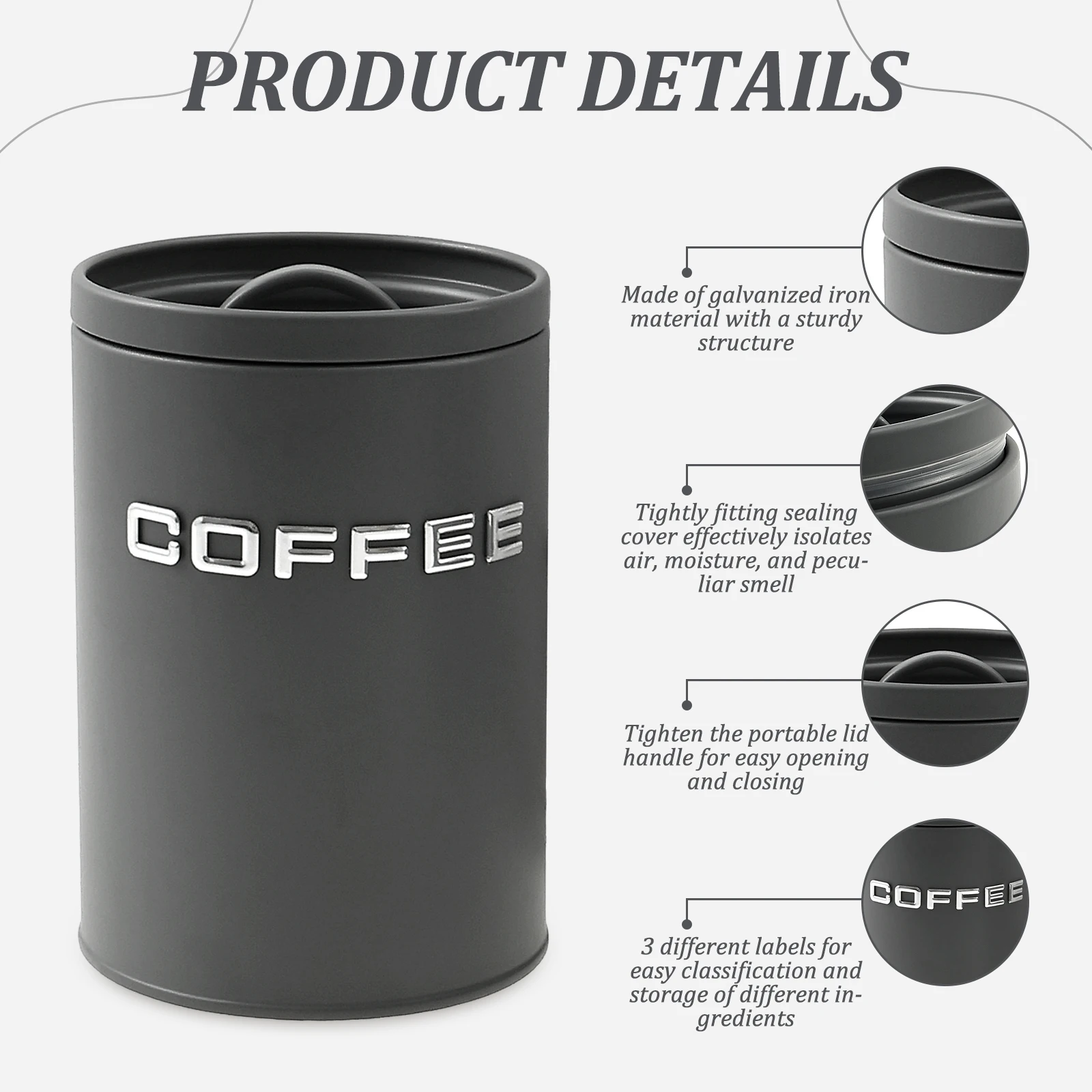 Barattolo di zucchero per tè e - Food Storage Jars With Lids recensione e prezzo