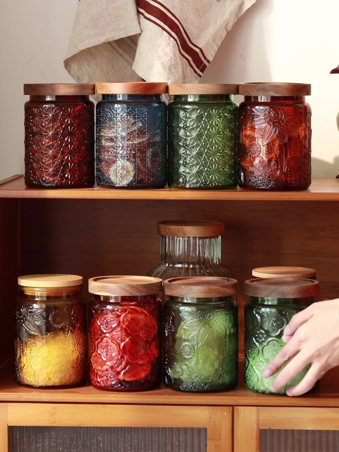 Barattolo da cucina in vetro V - Food Storage Jars With Lids recensione e prezzo