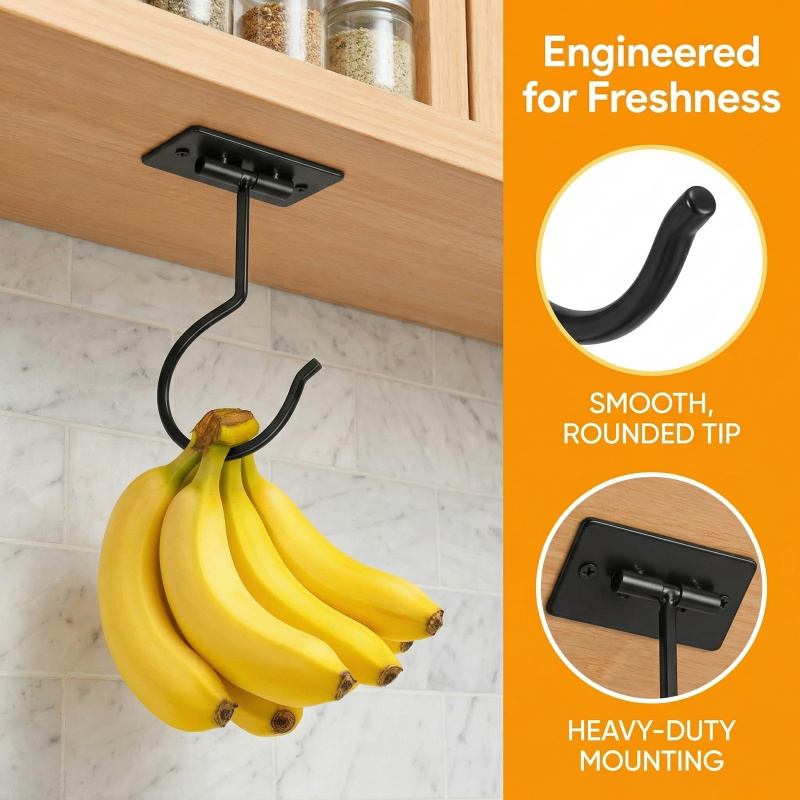 Gancio a banana autoadesivo in - Food Storage In Cabinets recensione e prezzo